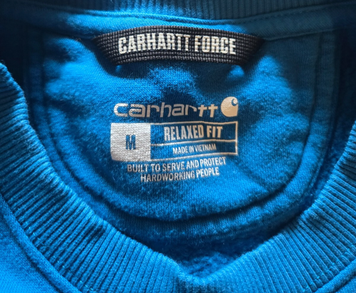 Carhartt - Force - blau - Kängurutasche - Arbeitshemd - Größe M - Pullover - Bild 2 von 4