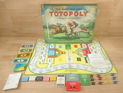 Vintage Waddingtons Totopoly The Great Race Game 1960s Not Complete Spares Ebay