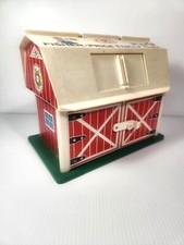 Vintage Fisher-Price Family Farm Barn 915 Circa 1967 Little People Barn, Barn On