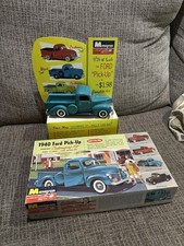 Vintage Monogram 1940 Ford Pick Up Truck Model Kit 1964 W/Box Store Display