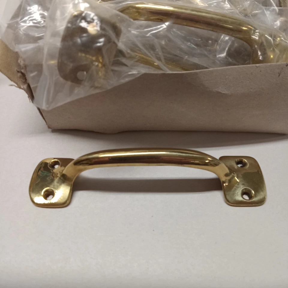 "Tirador de puerta de gabinete de metal de latón vintage tirador de cajón 5"" manijas 25 piezas" Foto 2 de 4