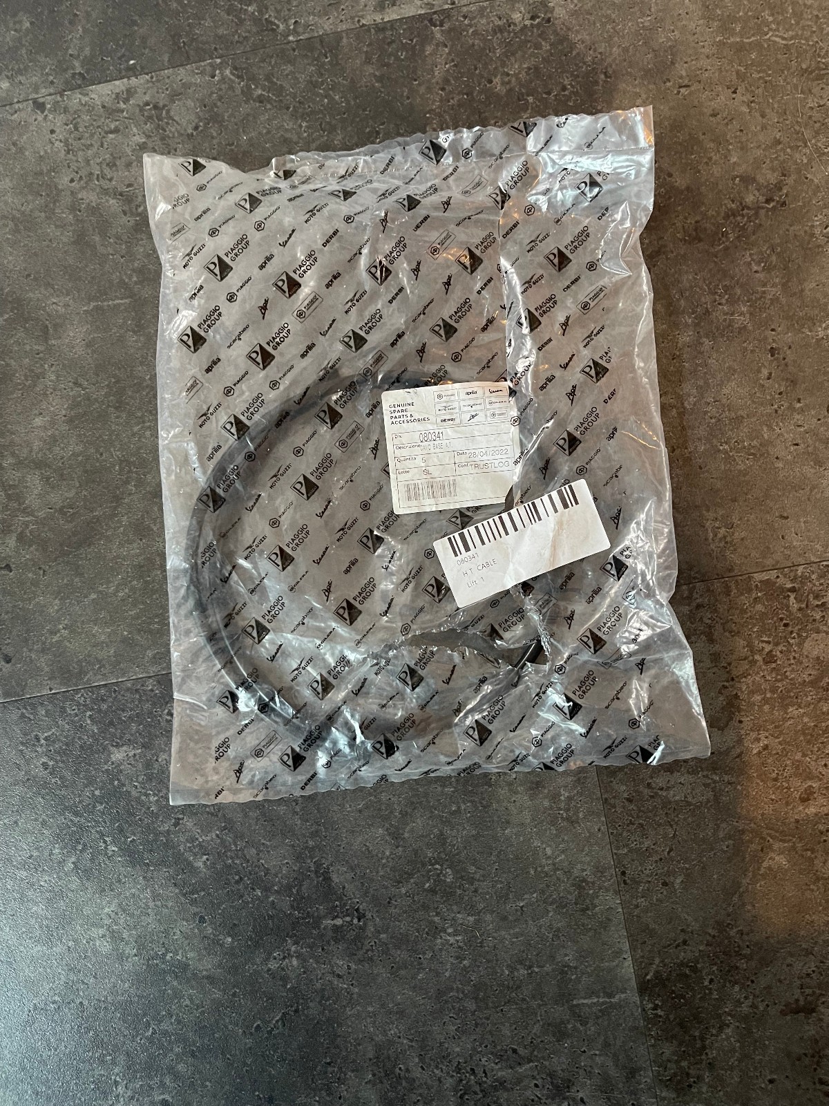 Piaggio HT Cable 080341 Ignition Coil HT Lead 800mm 2.5 ft