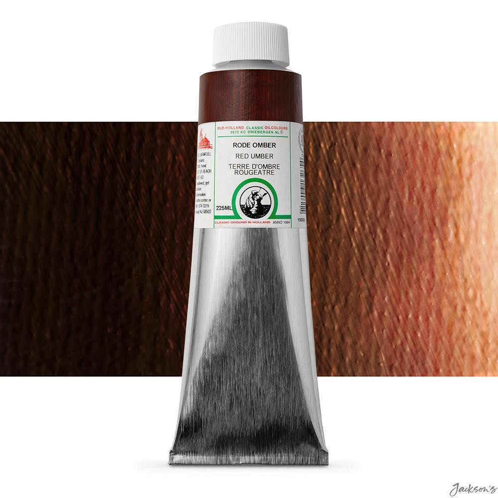 Old Holland Classic Oil Paint Linseed Oil 225ml Red Umber For Artists