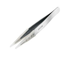 HOZAN Non-adhesive Tip Tweezers Total Length 123mm Opening Width 10mm Tip Width