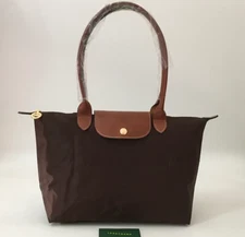 LONGCHAMP Le Pliage Original Tote bag Ebony Brown - Recycled canvas Medium New