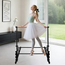 3.5FT Solid Wood Adjustable Ballet Barre 31.5-39.5 Inches for Dance