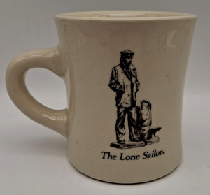 THE LONE SAILOR Coffee Mug Heavy Diner Style MIL-ART CHINA Collectibles