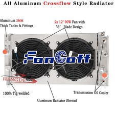 3 Row Radiator Shroud Fan For 1997-05 2002 Chevy Malibu Pontiac Oldsmobile 3.4l