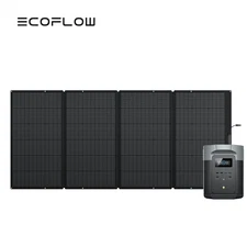 EcoFlow Solar Power Station DELTA 2 Max 2048Wh + 400W Solar Panel Kit Back-up