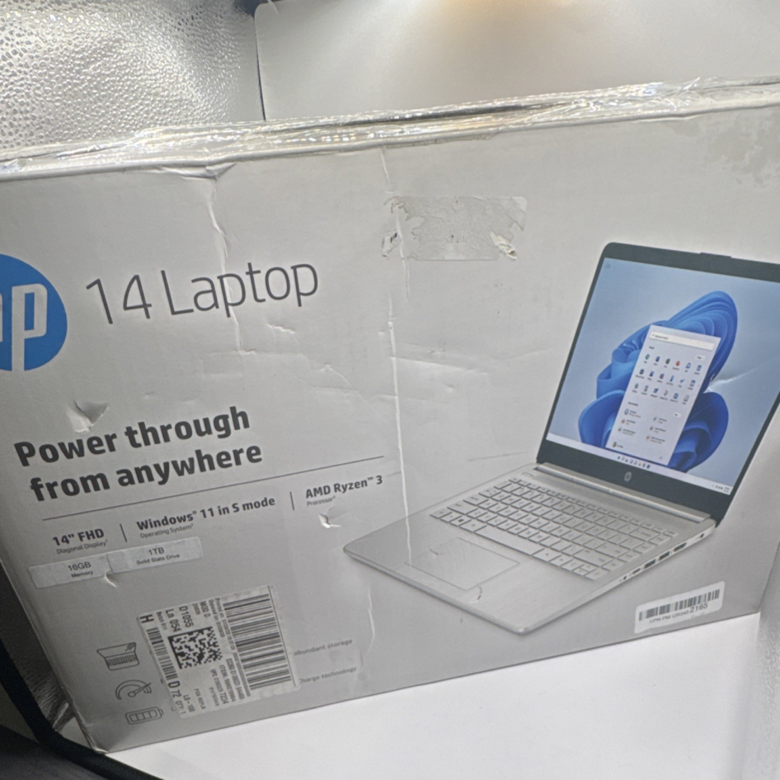 HP 14" Ryzen 3 Laptop with 16GB RAM