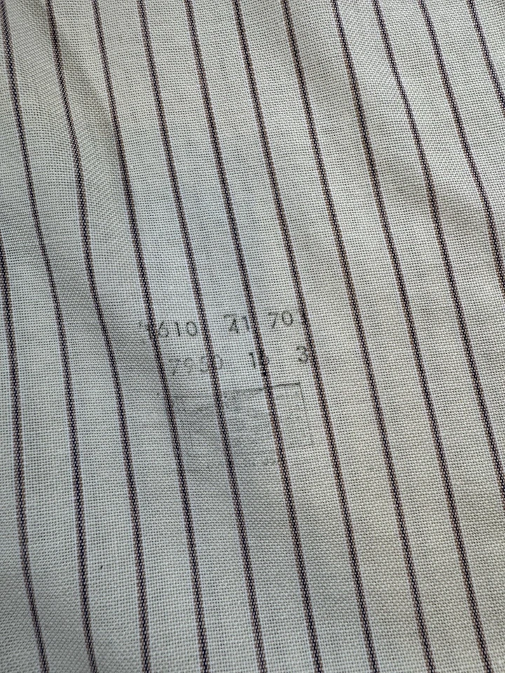 Vintage Gant Shirt Mens Large Ivory Oxford Club OCBD Union Made USA 70s - Image 3 of 4