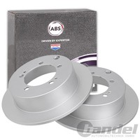 2X A.B.S. Bremsscheiben 262Mm Hinten Passend FüR Mitsubishi Outlander Pajero
