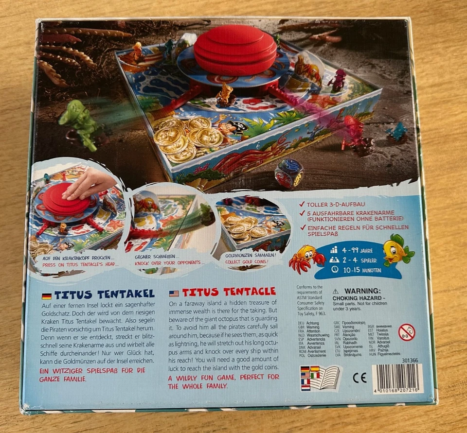 HABA 301366 - TITUS TENTAKEL - Vorsicht Krakenarme! - ab 4 Jahren vollständig - Bild 4 von 4