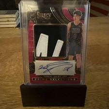 2024-25 Select Yongxi “Jacky” Cui FOTL Purple Pink Pulsar Rookie Patch Auto /15