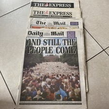 VINTAGE ORIGINAL NEWSPAPERS 1997 royalty DEATH PRINCESS DIANA Royal Tributes
