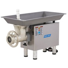 Pro-Cut KG-22-W Stainless Steel Bench Electric Meat Grinder, #22 Hub, 1 HP, 110V