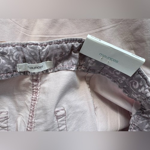 "Pantalones cortos de fin de semana de 5"" con cinturón Maurices en rosa, talla 10, informales de verano nuevos con etiquetas" - Imagen 5 de 6