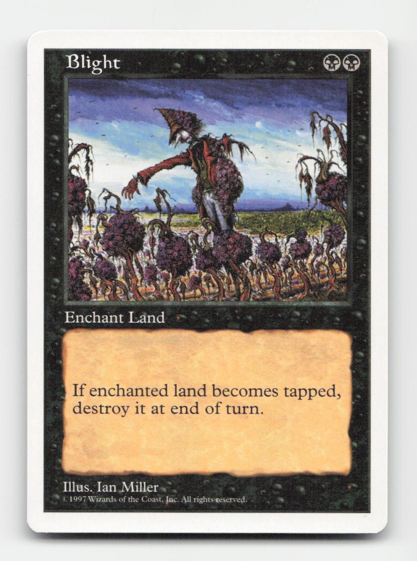 Blight Fifth Edition # Magic the Gathering Uncommon