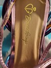 Metallic Pink Multicolor Knot Heeled Sandals — photo 2