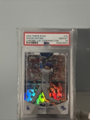 2024 TOPPS 50/50 #75 SHOHEI OHTANI 39/50 PSA 10 Dodgers