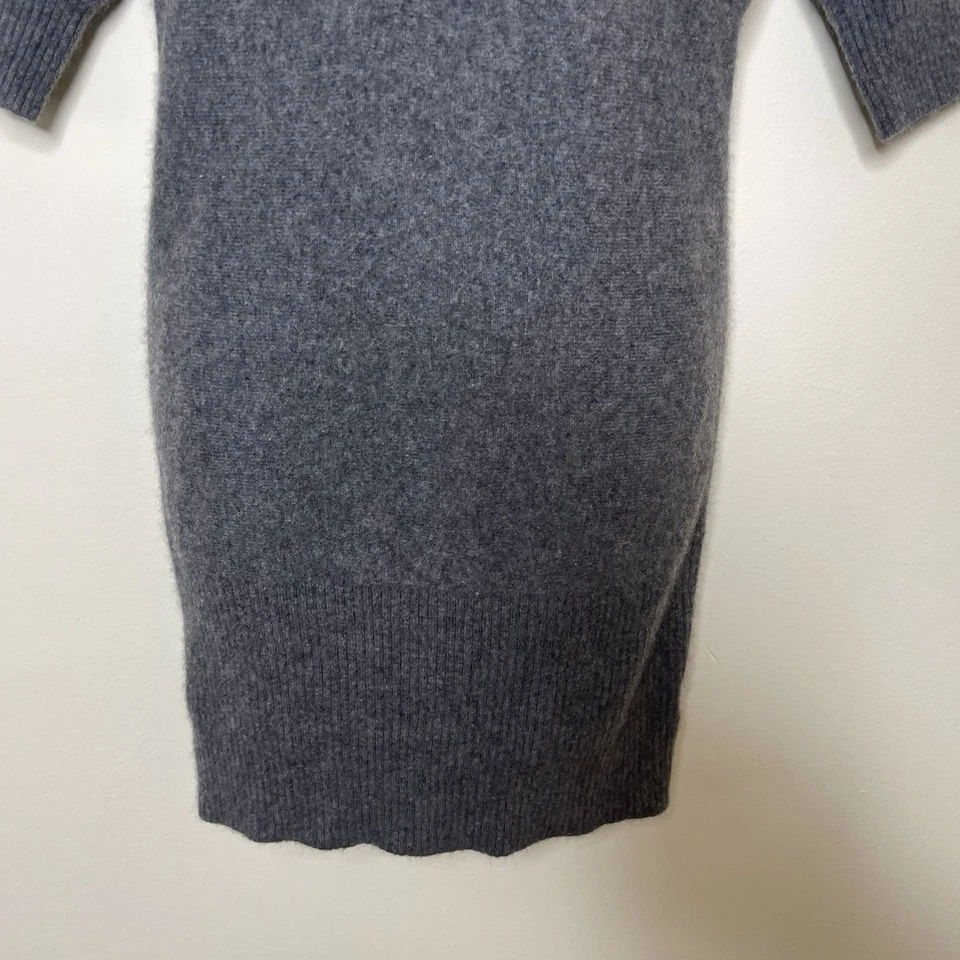 Mini Vestido Suéter BEBE Gris 100% Cachemira Ala de Murciélago Y2K Hada Indie Sleaze M De Colección Foto 3 de 4
