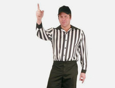CHARADES REFEREE SHIRT HALLOWEEN COSTUME ACCESSORY MEN'S MEDIUM 40-42 01896