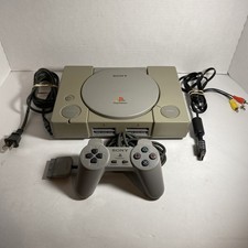 Original Sony PlayStation 1 PS1 Console SCPH-1001 w/ Controller & Cords - Tested