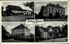 Ak Krzywa Kreibau Schlesien, Schloss, Kirche, Schule, Gasthaus - 10872952