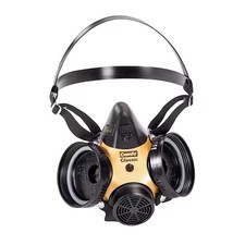 Msa Safety 808076 Half Mask Respirator, Comfo Classic, Softfeel Hycar,