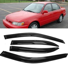 For 93-97 Toyota Corolla Sedan Window Visors Deflector Vent Guard Rain Sun Snow