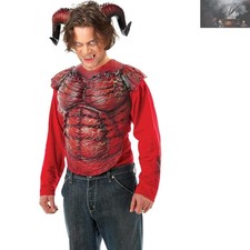 Men's Devil Horns with Elastic Strap  Latex Teeth Set - Perfect for Halloween