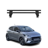 Menabo DachträGer GrundtäGer FüR Hyundai I10 2020-2026 50Kg Alu Schwarz 2 Tlg