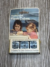 Vintage Westinghouse Flash Cubes 3 PACK - Camera Flash - NOS -  box damage 