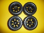 JIUWU 12MM WHEEL AND TIRE RC TRUCK TIRES SET 1:1O SCALE NEW AFTER MARKET