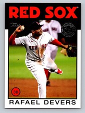 2021 Topps #86B-59 Rafael Devers 1986 35th Anniversary Boston Red Sox