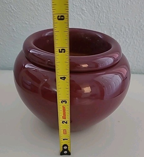Vtg Italian 2 Piece African Violet Self Watering Pot Planter Purple 4.5" Tall - Picture 12 of 14