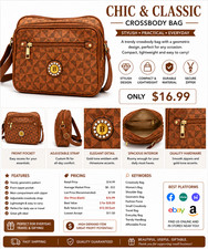 Chic & Classic Womens Crossbody Bag