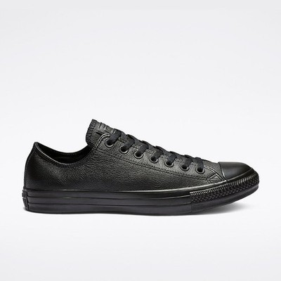 Converse - Women Chuck Taylor All Star Leather Black Mono Low Top