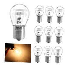 10 Pcs Car 1156 Turn Signal Light 6v P21w High Brightness Halogen Clear 6v