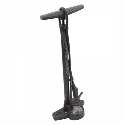 Origin8 Airaid MAXI Floor Pump with Gauge - Dual-Valve, 160 PSI, Steel Barrel