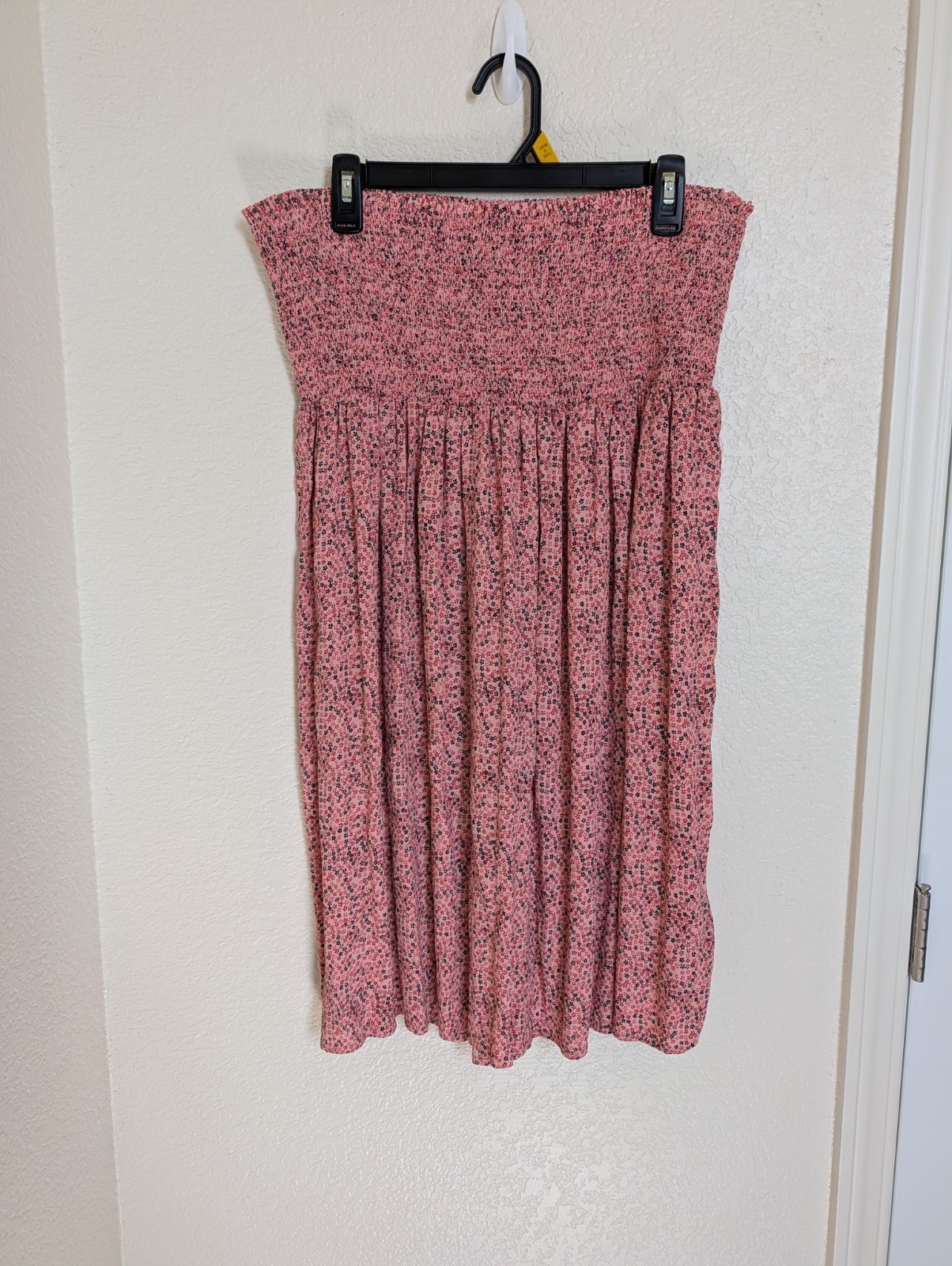 The Nines by Hatch Mini Disty Pink Floral Skirt Maternity Size L