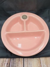 Hankscraft Pink Baby Food Warmer Dish Divided Vintage Hot Water Filled 962