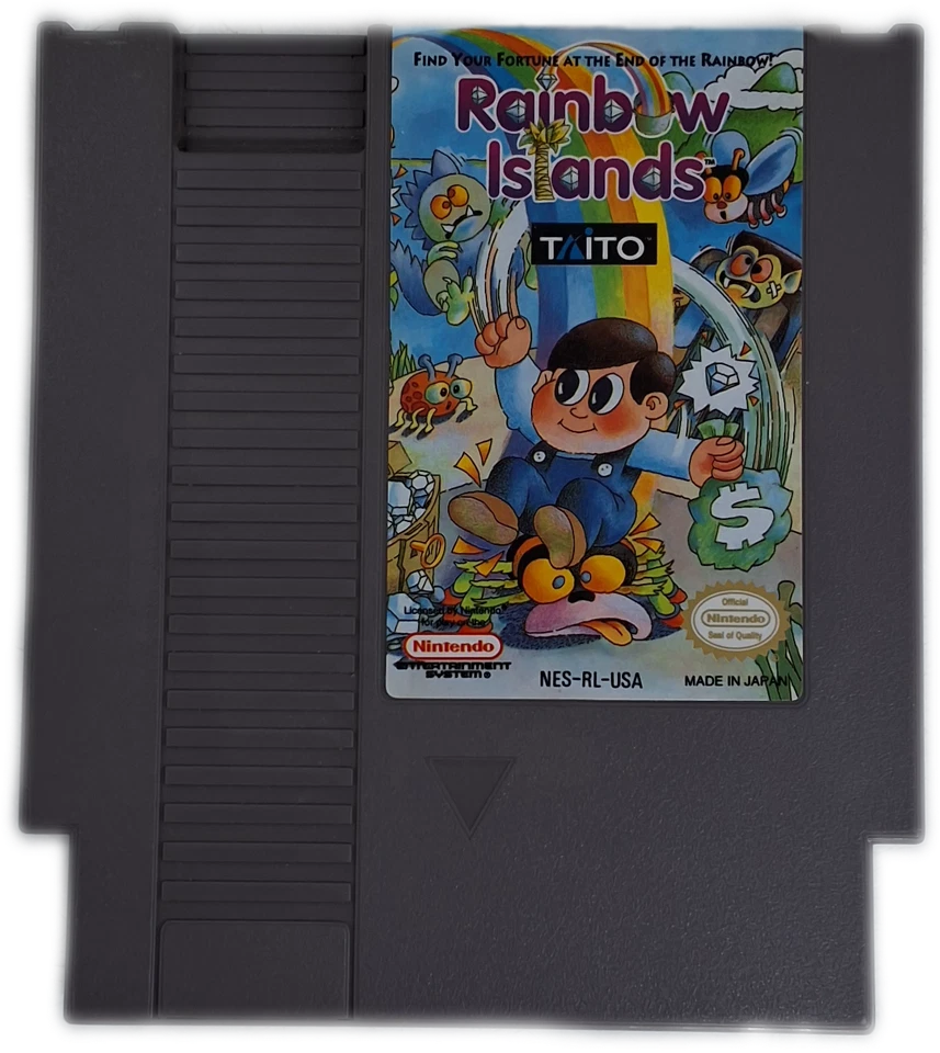 Rainbow Islands NES 1991 Authentic Cartridge - Image 4 of 4