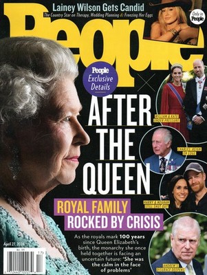 People April 27 2026 Queen Elizabeth Dr. Pimple Popper Michaela Coel Brenda Song