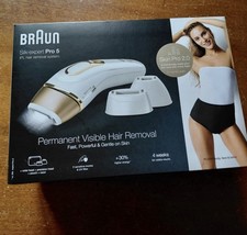 Braun Silk-expert Pro 5 PL5243 Depilatore a Luce Pulsata Set - Bianco/Oro