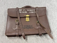 Type MB-1 Navigation Brief Case Vietnam War US Merit Leather Strap Company USAF