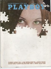 Vintage Playboy Cover September 1971 Puzzle Design Original Magazine Cover