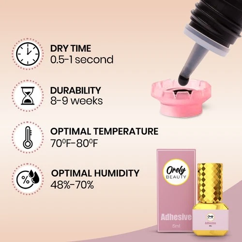 8-9 weeks - ORELY BEAUTY Eyelash Extension Glue Volume | Professional 5ml image 4
