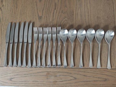 Robert Welch Radford Edelstahl 18/10 Besteck-Set 18-teilig für 6 Personen