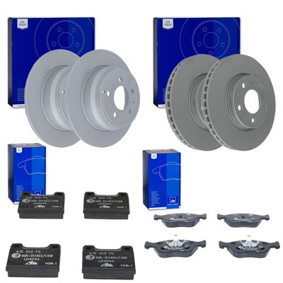 ATE BREMSSCHEIBEN + CERAMIC BELÄGE VORNE+HINTEN passend für VOLVO V70 S70 C70